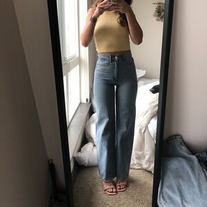 H&M wide leg jeans